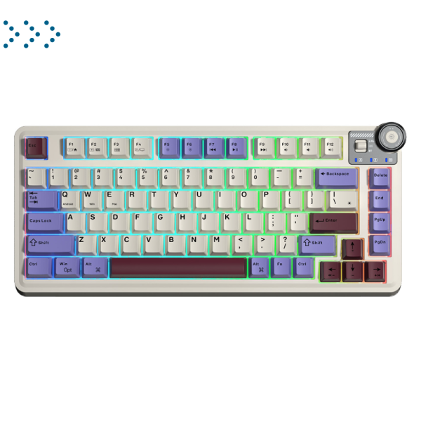 Клавиатуры AULA AU75 Beige-Purple-Red